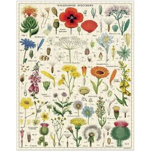 Cavallini  & Co. Wildflowers Vintage Puzzle 1000 Piece Flowers Nature 2019 $24